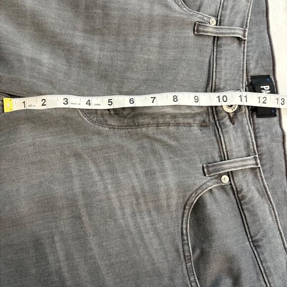 Paige Mens Grey Straight-Leg Jeans Size 38 Comfortable Fit - Picture 7 of 12